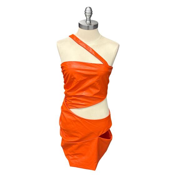 MICHAEL COSTELLO x REVOLVE Kolt Mini Dress in Orange Size M - Picture 2 of 14